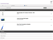 Tablet Screenshot of essentialmedsupply.com